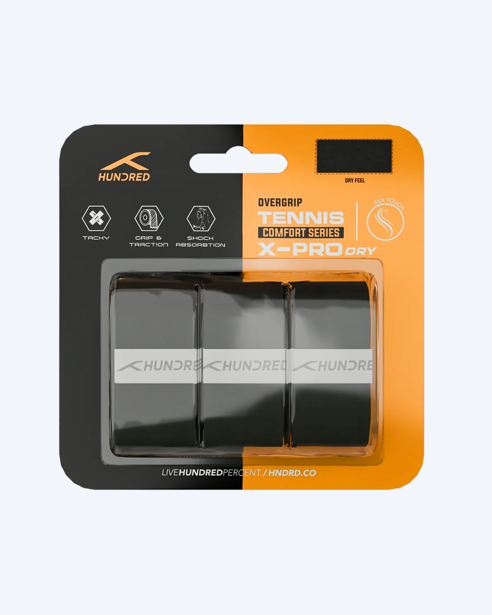 Hundred X-Pro Dry Tennis Grip (3 in 1)