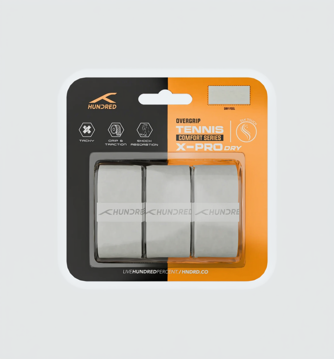 Hundred X-Pro Dry Tennis Grip (3 in 1)