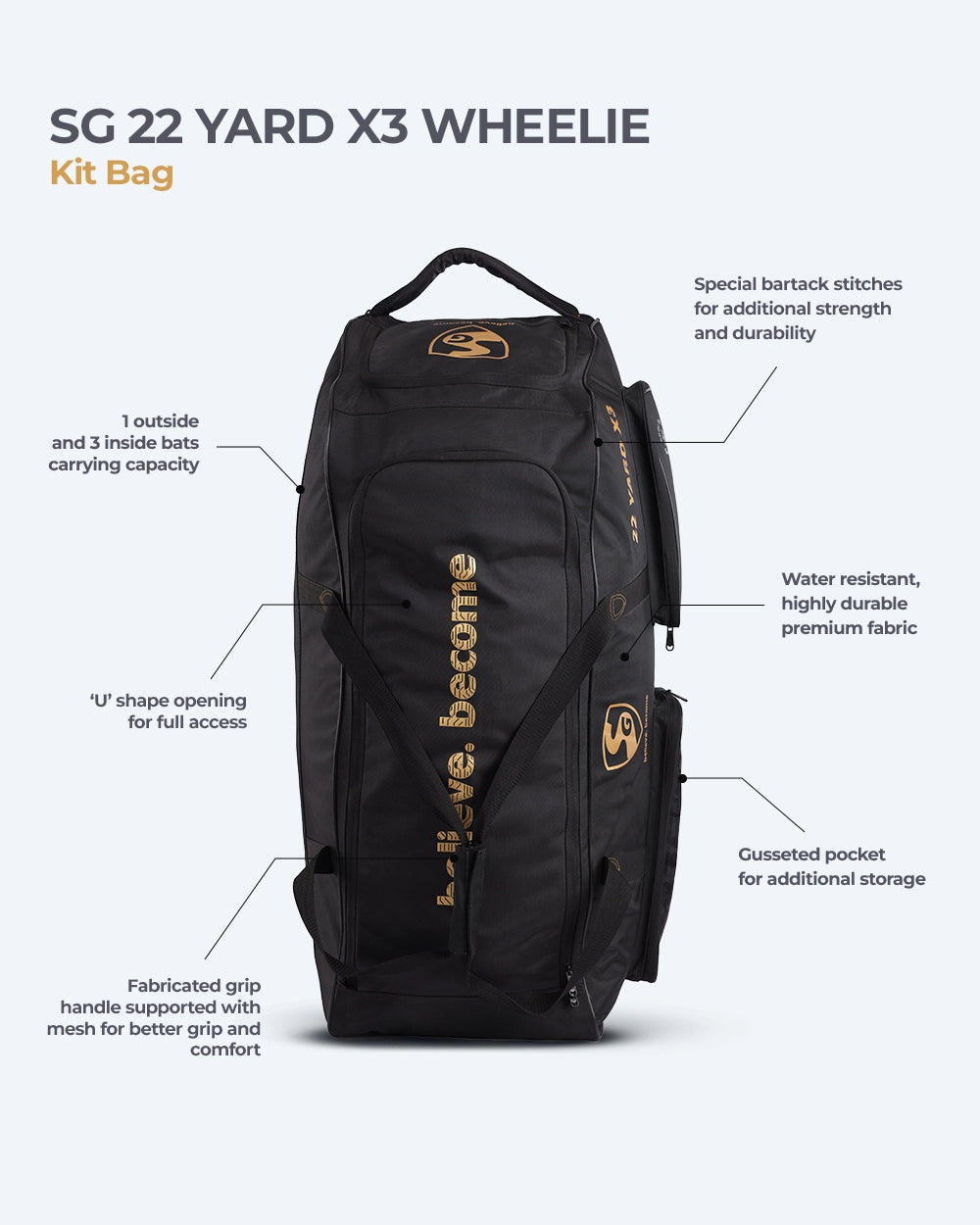 Kit Bag SG 22 YARD X3 WHEELIE