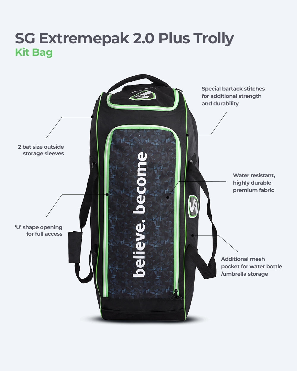 SG Extremepak 2.0 Plus Trolly Kit Bag