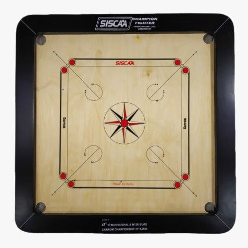 Siscaa Champion Fighter 24mm Carrom Board