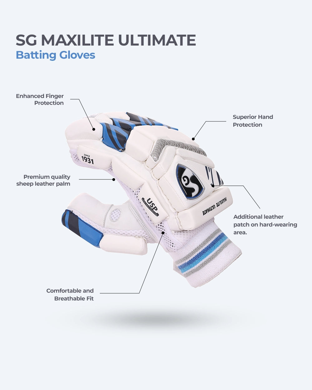 SG Maxilite ULT Batting gloves