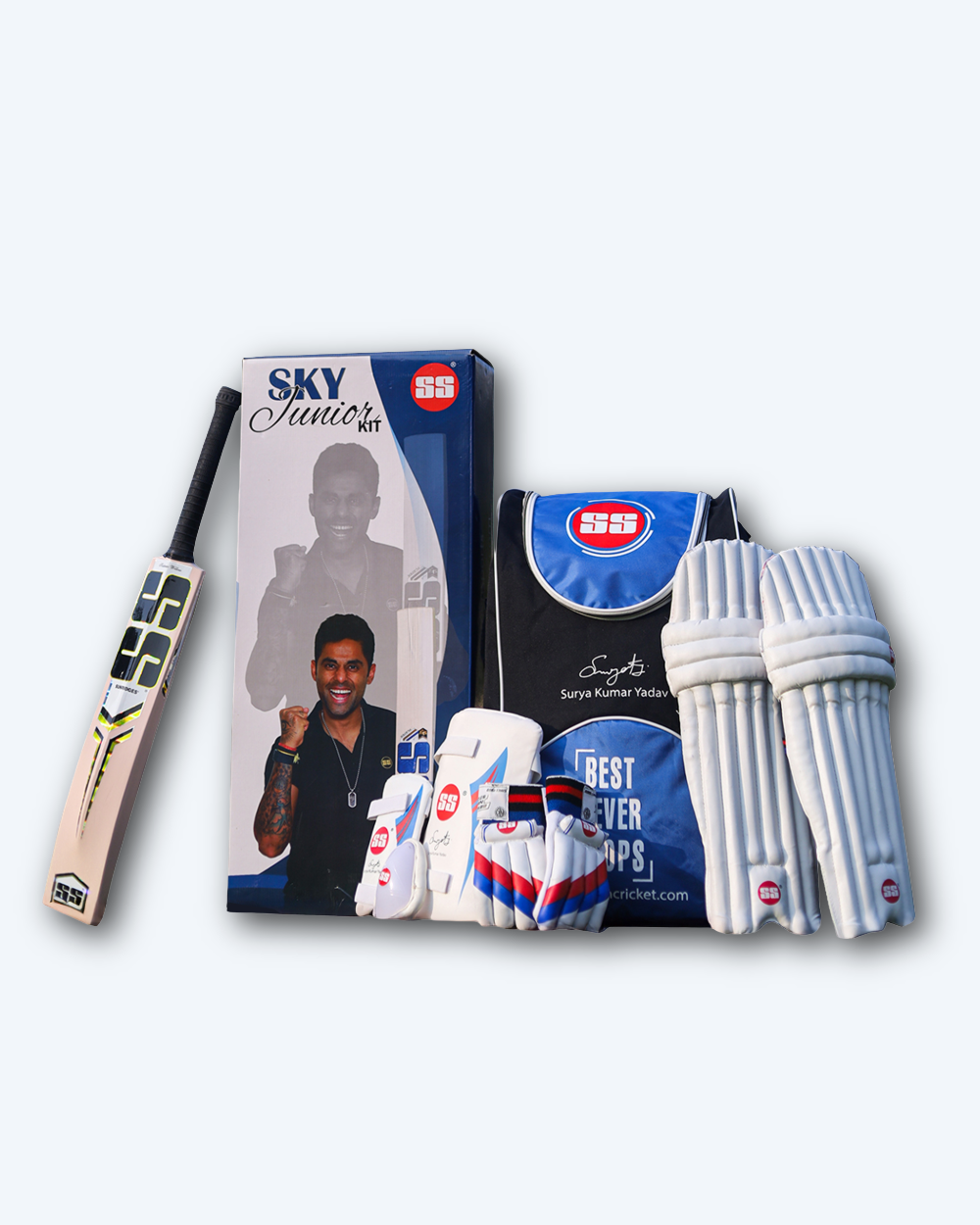 SS Sky Kashmir Willow Junior Cricket Kit