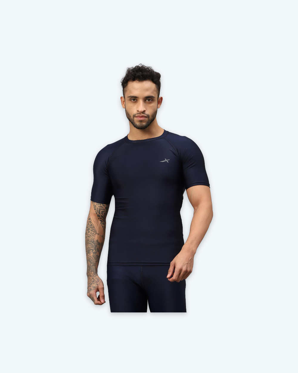 Vector X Unisex Compression H/S Top Armor Navy